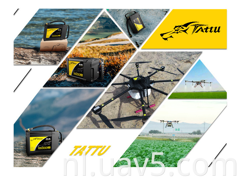 Tattu 22000mAH 12S 25C 44.4V Lipo -batterij voor landbouwdrones